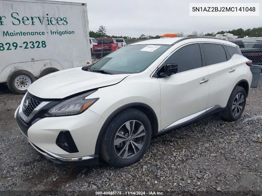 5N1AZ2BJ2MC141048 2021 Nissan Murano Sv