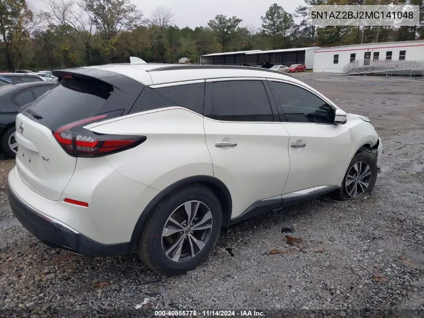 5N1AZ2BJ2MC141048 2021 Nissan Murano Sv