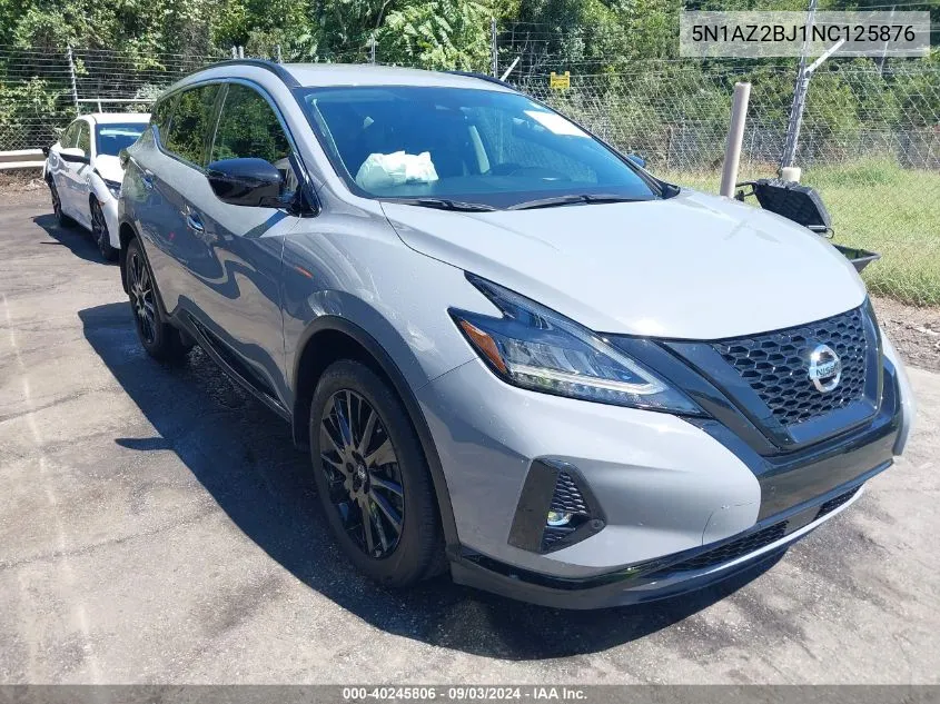 5N1AZ2BJ1NC125876 2022 Nissan Murano Sv Fwd