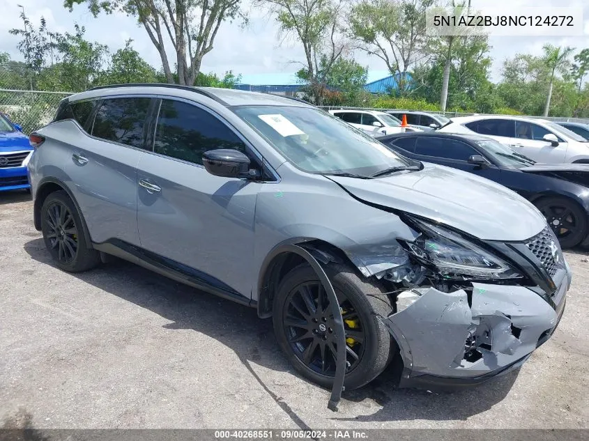 5N1AZ2BJ8NC124272 2022 Nissan Murano Sv Fwd