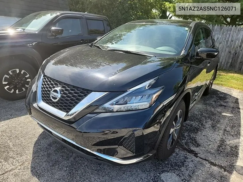 5N1AZ2AS5NC126071 2022 Nissan Murano S