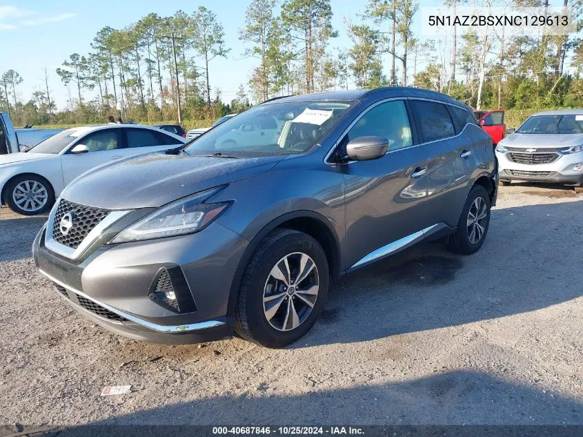 5N1AZ2BSXNC129613 2022 Nissan Murano Sv