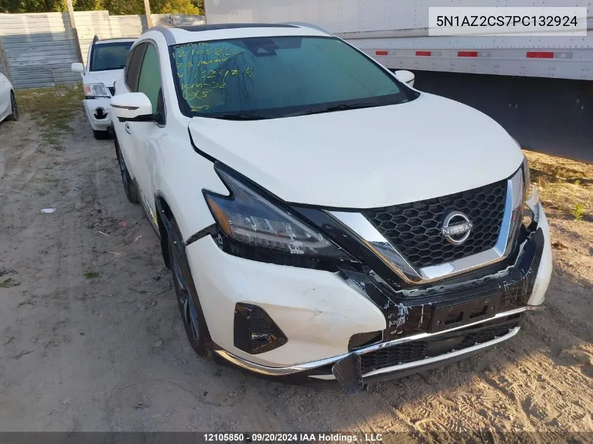 2023 Nissan Murano VIN: 5N1AZ2CS7PC132924 Lot: 12105850