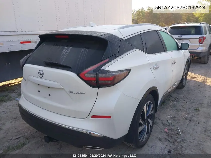 2023 Nissan Murano VIN: 5N1AZ2CS7PC132924 Lot: 12105850