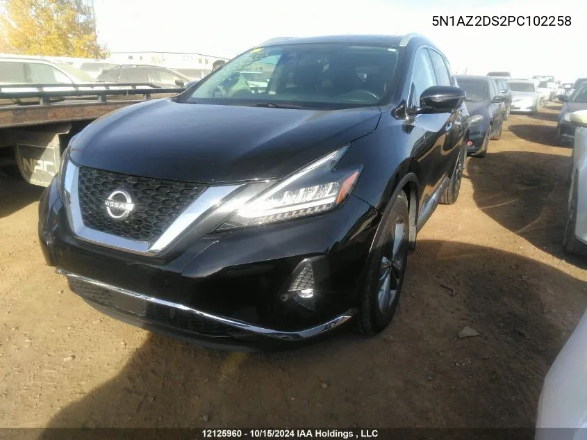 2023 Nissan Murano VIN: 5N1AZ2DS2PC102258 Lot: 12125960