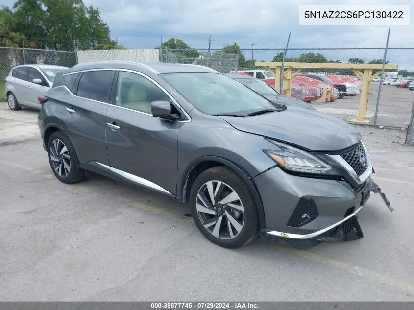 2023 Nissan Murano Sl Intelligent Awd VIN: 5N1AZ2CS6PC130422 Lot: 39877745