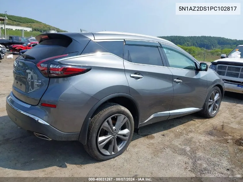 5N1AZ2DS1PC102817 2023 Nissan Murano Platinum Intelligent Awd