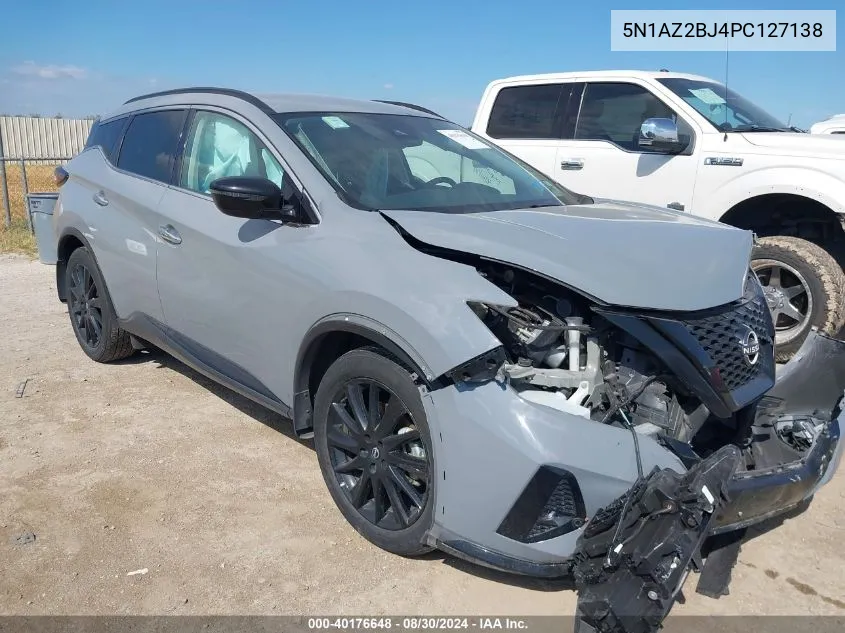 2023 Nissan Murano Sv Fwd VIN: 5N1AZ2BJ4PC127138 Lot: 40176648