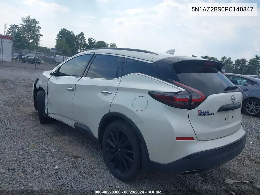 5N1AZ2BS0PC140347 2023 Nissan Murano Sv Intelligent Awd