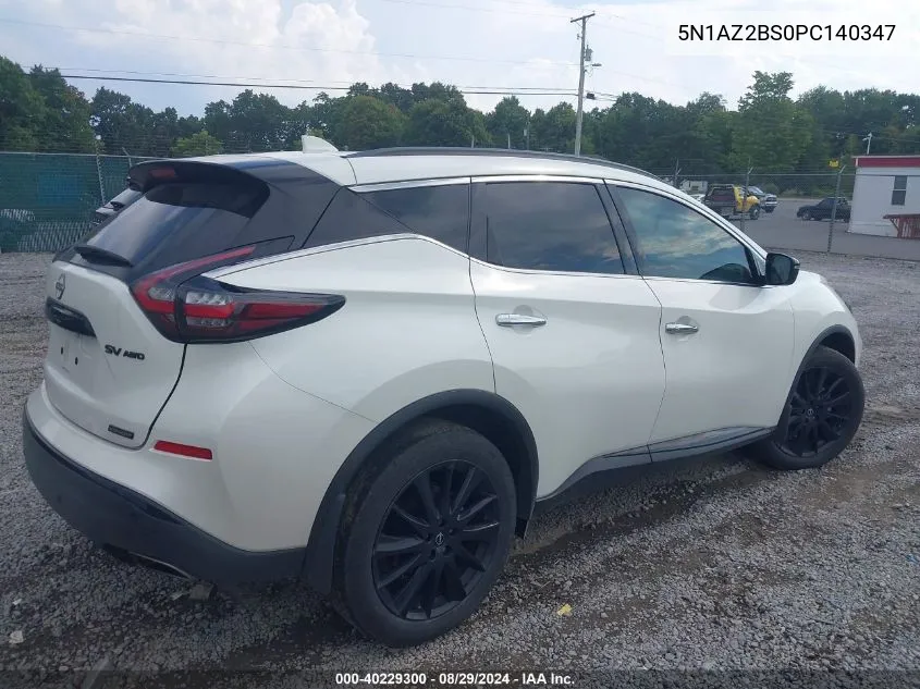 5N1AZ2BS0PC140347 2023 Nissan Murano Sv Intelligent Awd