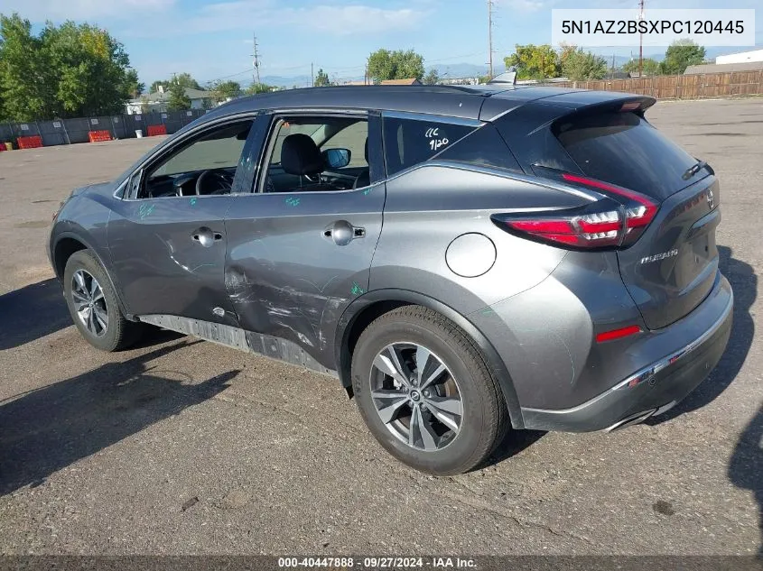 2023 Nissan Murano Sv Intelligent Awd VIN: 5N1AZ2BSXPC120445 Lot: 40447888