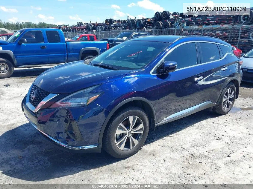 5N1AZ2BJ8PC110939 2023 Nissan Murano Sv Fwd