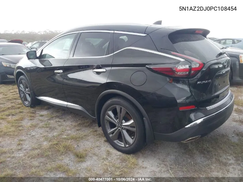 2023 Nissan Murano Platinum Fwd VIN: 5N1AZ2DJ0PC108454 Lot: 40477001