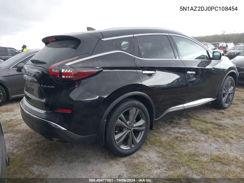 2023 Nissan Murano Platinum Fwd VIN: 5N1AZ2DJ0PC108454 Lot: 40477001