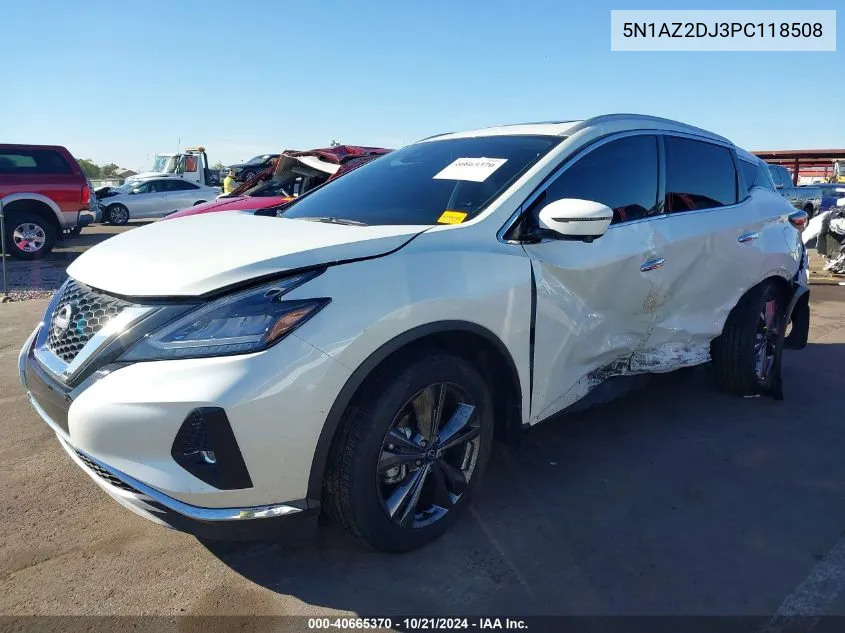 2023 Nissan Murano Platinum Fwd VIN: 5N1AZ2DJ3PC118508 Lot: 40665370