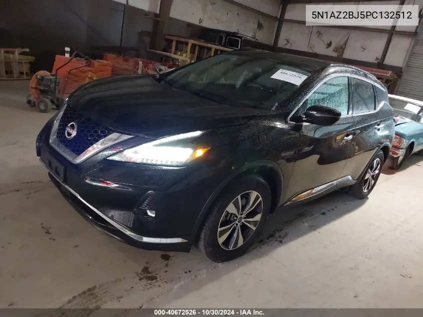 2023 Nissan Murano Sv Fwd VIN: 5N1AZ2BJ5PC132512 Lot: 40672526