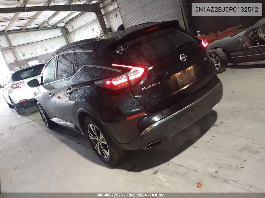 2023 Nissan Murano Sv Fwd VIN: 5N1AZ2BJ5PC132512 Lot: 40672526