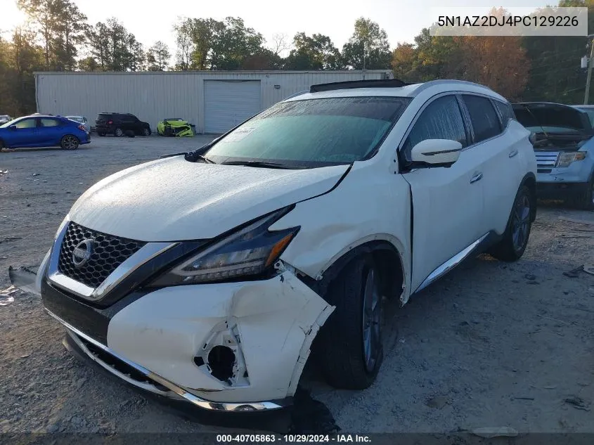 2023 Nissan Murano Platinum Fwd VIN: 5N1AZ2DJ4PC129226 Lot: 40705863