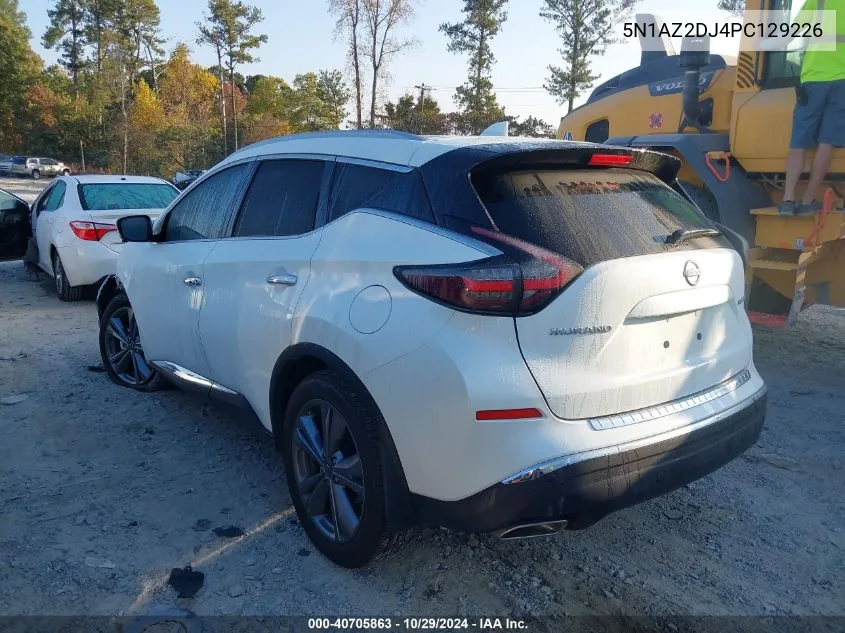 2023 Nissan Murano Platinum Fwd VIN: 5N1AZ2DJ4PC129226 Lot: 40705863