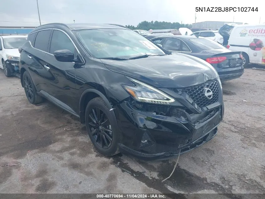 2023 Nissan Murano Sv Fwd VIN: 5N1AZ2BJ8PC102744 Lot: 40770694