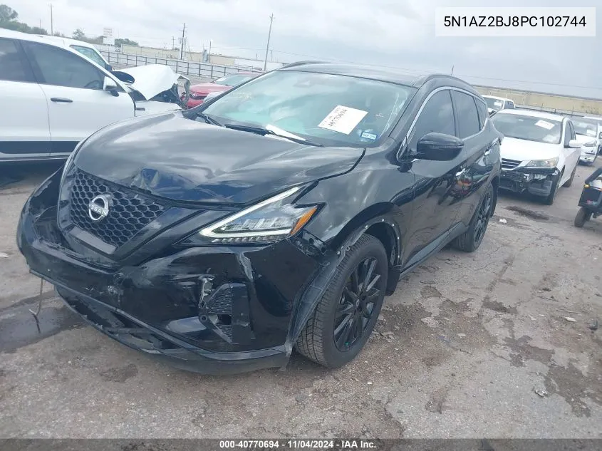 2023 Nissan Murano Sv Fwd VIN: 5N1AZ2BJ8PC102744 Lot: 40770694