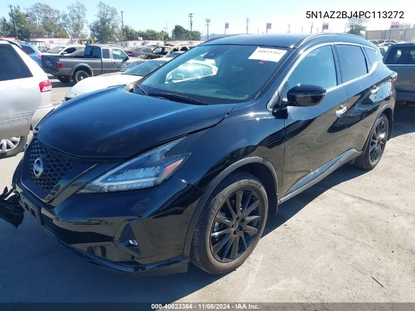 2023 Nissan Murano Sv Fwd VIN: 5N1AZ2BJ4PC113272 Lot: 40823364