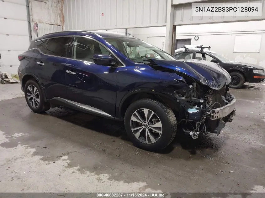 2023 Nissan Murano Sv Intelligent Awd VIN: 5N1AZ2BS3PC128094 Lot: 40882287