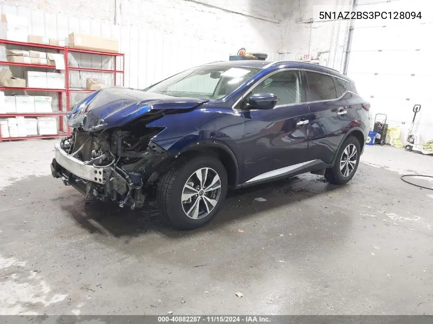 2023 Nissan Murano Sv Intelligent Awd VIN: 5N1AZ2BS3PC128094 Lot: 40882287