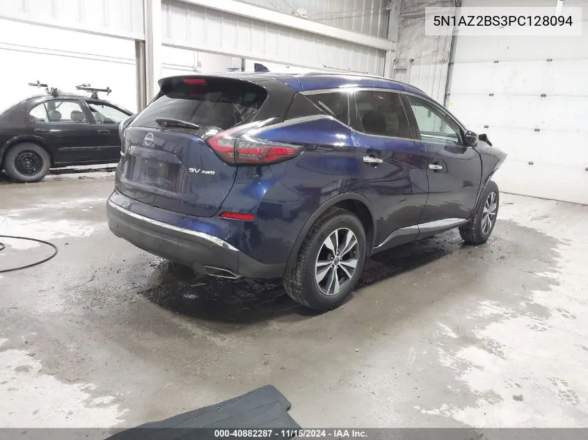 2023 Nissan Murano Sv Intelligent Awd VIN: 5N1AZ2BS3PC128094 Lot: 40882287