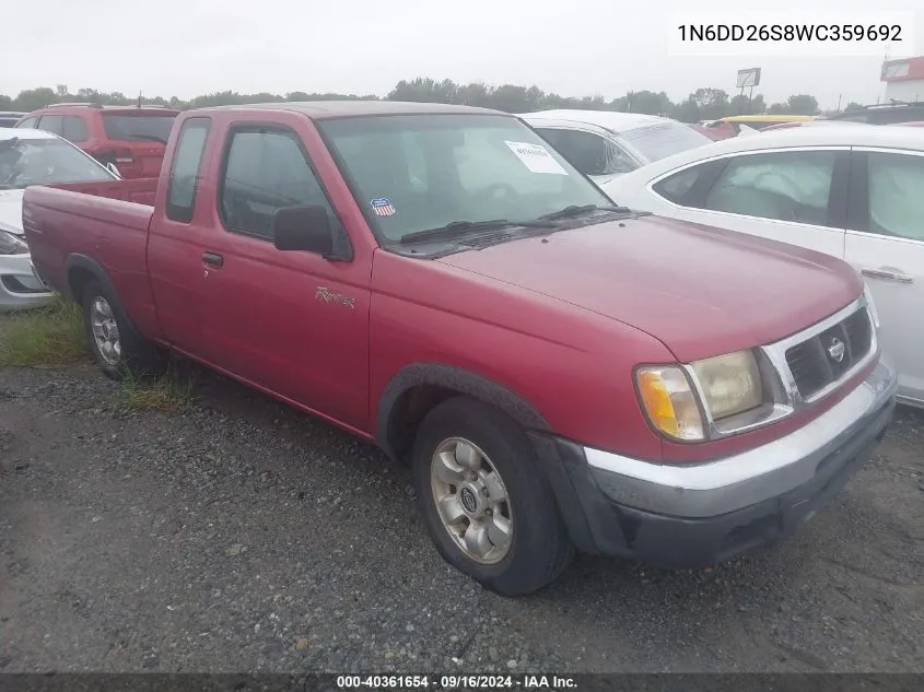 1998 Nissan Frontier Se/Xe VIN: 1N6DD26S8WC359692 Lot: 40361654