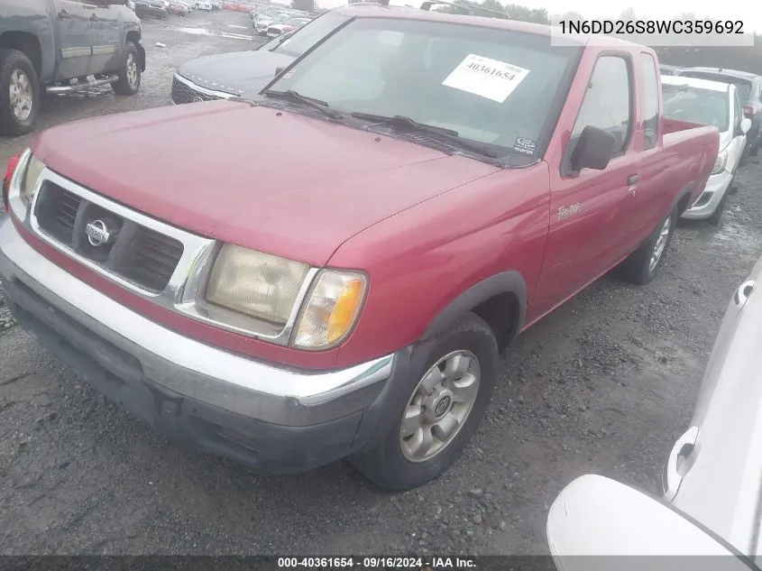 1998 Nissan Frontier Se/Xe VIN: 1N6DD26S8WC359692 Lot: 40361654