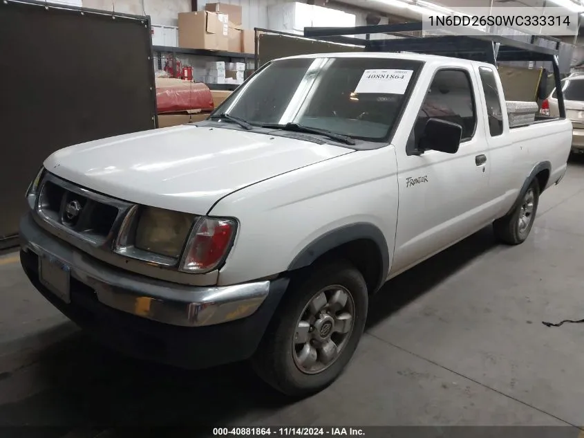 1998 Nissan Frontier Se/Xe VIN: 1N6DD26S0WC333314 Lot: 40881864