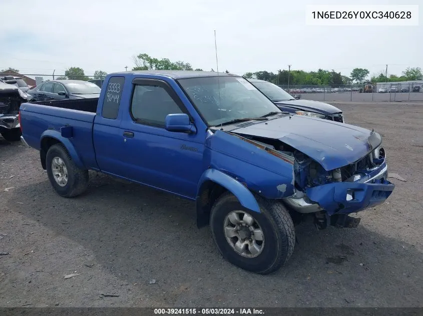 1999 Nissan Frontier Se-V6/Xe-V6 VIN: 1N6ED26Y0XC340628 Lot: 39241515