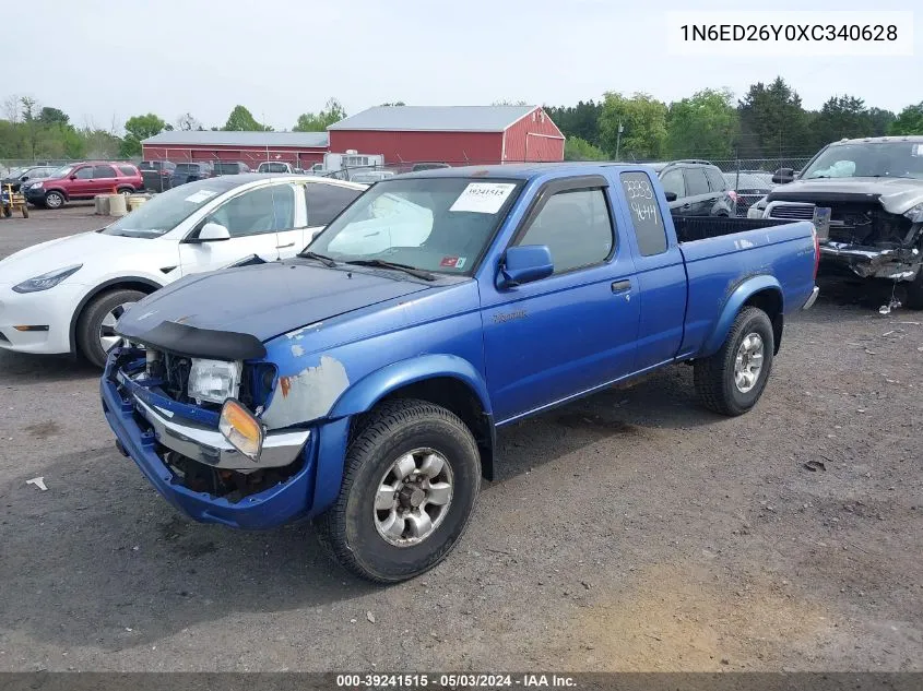 1999 Nissan Frontier Se-V6/Xe-V6 VIN: 1N6ED26Y0XC340628 Lot: 39241515