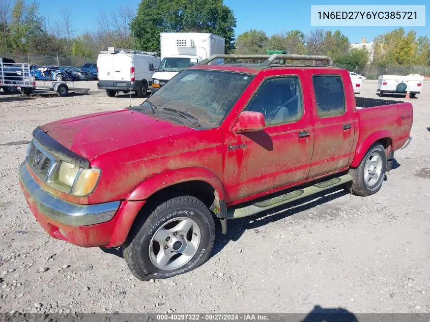 2000 Nissan Frontier Se-V6/Xe-V6 VIN: 1N6ED27Y6YC385721 Lot: 40297322