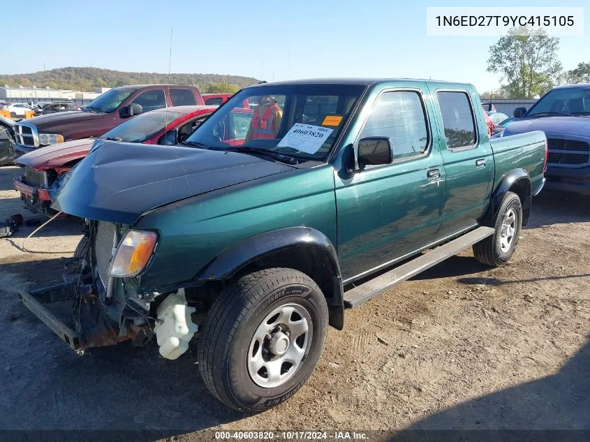 2000 Nissan Frontier Se-V6/Xe-V6 VIN: 1N6ED27T9YC415105 Lot: 40603820