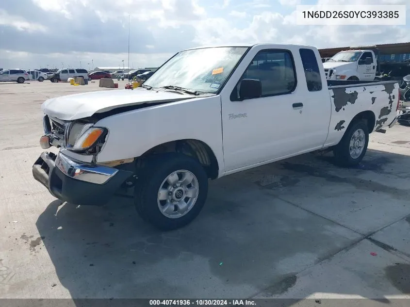 1N6DD26S0YC393385 2000 Nissan Frontier Xe