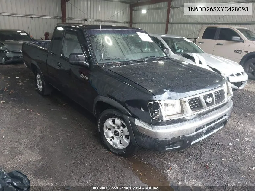 2000 Nissan Frontier Xe VIN: 1N6DD26SXYC428093 Lot: 40758559