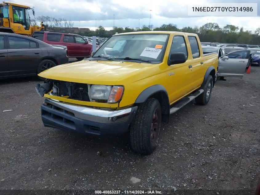 1N6ED27T0YC314986 2000 Nissan Frontier Se/Se-V6/Xe-V6