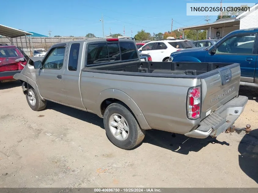 2001 Nissan Frontier Xe VIN: 1N6DD26S61C309401 Lot: 40696750