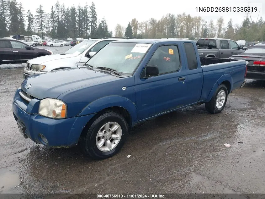 2001 Nissan Frontier Xe VIN: 1N6DD26S81C335319 Lot: 40756910