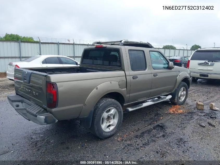 2002 Nissan Frontier 2Wd Se VIN: 1N6ED27T52C312402 Lot: 39391890