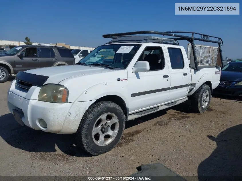 2002 Nissan Frontier Sc-V6 VIN: 1N6MD29Y22C321594 Lot: 39451237