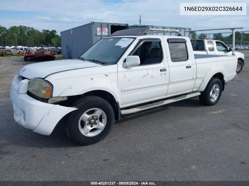 2002 Nissan Frontier Se-V6 VIN: 1N6ED29X02C326644 Lot: 40251237