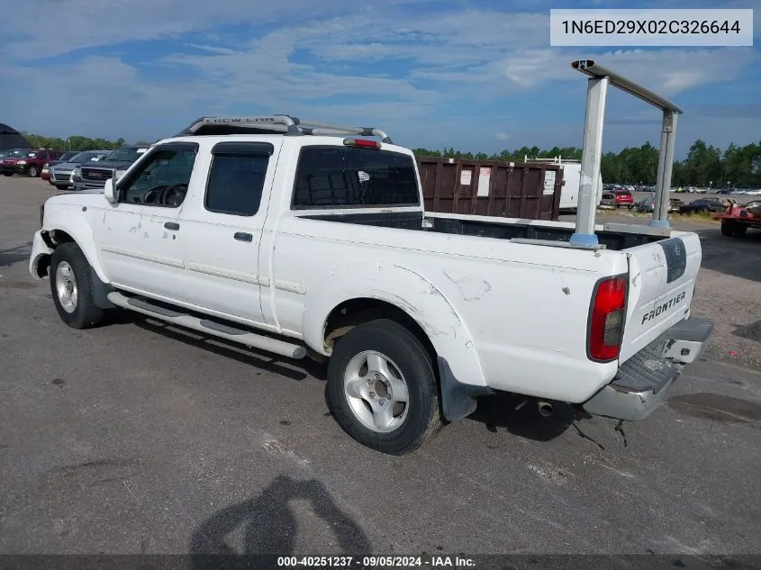 2002 Nissan Frontier Se-V6 VIN: 1N6ED29X02C326644 Lot: 40251237