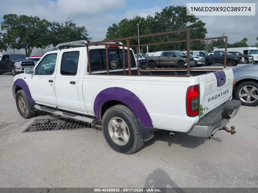 2002 Nissan Frontier Se-V6 VIN: 1N6ED29X92C389774 Lot: 40369935