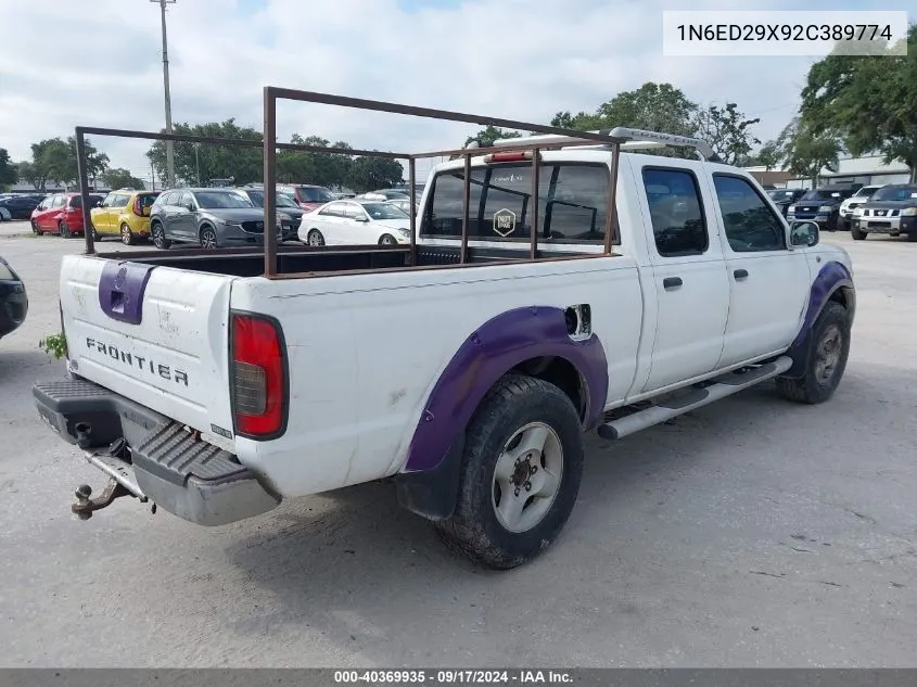 2002 Nissan Frontier Se-V6 VIN: 1N6ED29X92C389774 Lot: 40369935