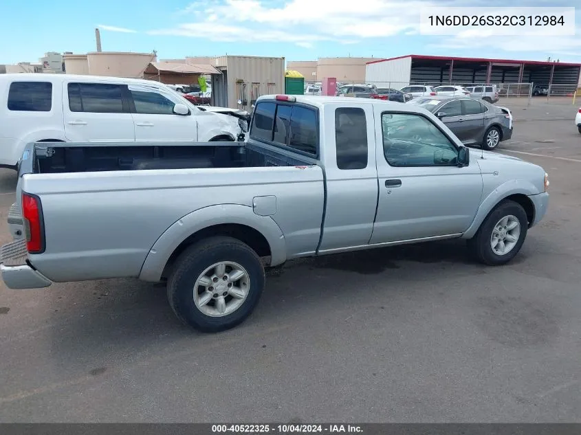 2002 Nissan Frontier Xe VIN: 1N6DD26S32C312984 Lot: 40522325