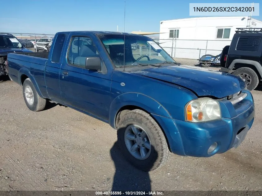 2002 Nissan Frontier Xe VIN: 1N6DD26SX2C342001 Lot: 40755595