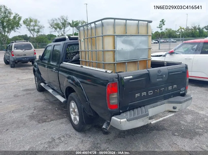 2003 Nissan Frontier Se-V6 VIN: 1N6ED29X03C416541 Lot: 40074728